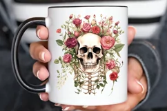 Floral Skeletons Sublimation PNG Clipart Product Image 3