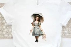 Victorian Little Girl PNG Clipart Product Image 3