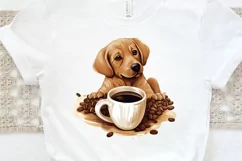 Dog Love Coffee PNG Clipart Product Image 3