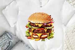Big Hamburgers Sublimation PNG Clipart Product Image 3