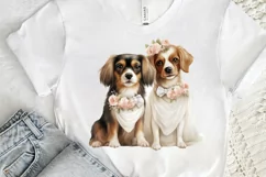 Dog Bride and Dog Groom PNG Clipart Product Image 3