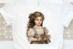 Victorian Little Girl PNG Clipart Product Image 3