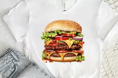 Big Hamburgers Sublimation PNG Clipart Product Image 3