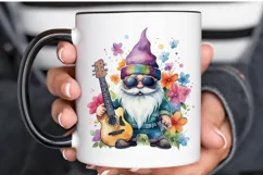 Watercolor Rockstar Gnome PNG Clipart Product Image 3