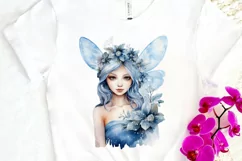Winter Fairy Watercolor PNG Clipart Product Image 3