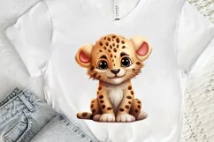 Cute Happy Baby Animal Sublimation PNG Clipart Product Image 3