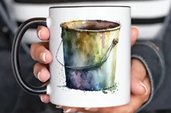 Watercolor Paint Bucket PNG Clipart Product Image 3