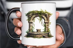 Stone Wells and Vines PNG Clipart Product Image 3