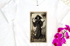 Skeleton Witch Tarot Card PNG Clipart Product Image 3