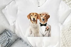 Dog Bride and Dog Groom PNG Clipart Product Image 3