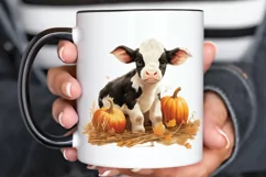 Baby Cow For Halloween Sublimation PNG Clipart Product Image 3