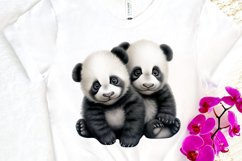 Baby Pandas Sublimation PNG Clipart Product Image 3
