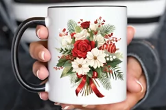 Christmas Flower Bouquet PNG Clipart Product Image 3