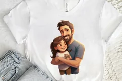 Dad and Daughter Father's Day PNG Clipart Product Image 3