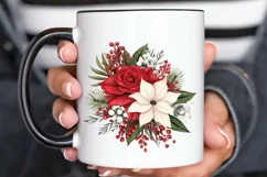 Christmas Flower Bouquet PNG Clipart Product Image 3