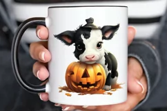 Baby Cow For Halloween Sublimation PNG Clipart Product Image 3