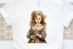 Victorian Little Girl PNG Clipart Product Image 3