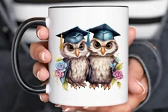 Graduation Owl Friends Sublimation PNG Clipart Product Image 3