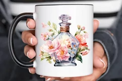 Vintage Perfume Bottles Watercolor PNG Clipart Product Image 3