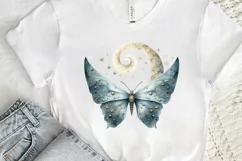 Fairy Night Moth and Moon PNG Clipart Product Image 3