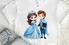 Cute Snow Princess and Prince PNG Clipart Product Image 3