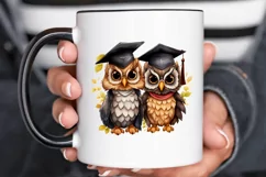 Graduation Owl Friends Sublimation PNG Clipart Product Image 3