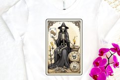 Skeleton Witch Tarot Card PNG Clipart Product Image 3