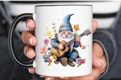 Watercolor Rockstar Gnome PNG Clipart Product Image 3