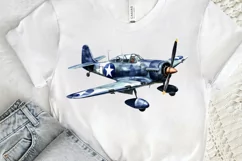 Fighter Aircraft Watercolor PNG Clipart Product Image 3