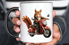 Squirrel Riding A Motorbike PNG Clipart Product Image 3