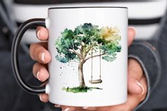 Watercolor Tree Swings PNG Clipart Product Image 3