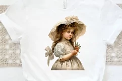 Victorian Little Girl PNG Clipart Product Image 3