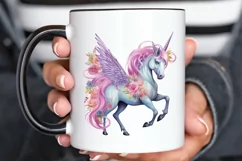 Fairy Unicorn Sublimation PNG Clipart Product Image 3