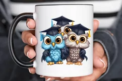 Graduation Owl Friends Sublimation PNG Clipart Product Image 3