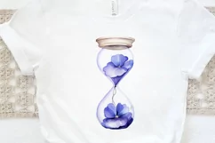 Hourglass Flower Watercolor PNG Clipart Product Image 2