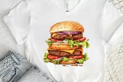 Big Hamburgers Sublimation PNG Clipart Product Image 3