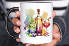 Watercolor Alcohol clipart png clipart Product Image 3