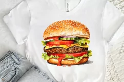 Big Hamburgers Sublimation PNG Clipart Product Image 3