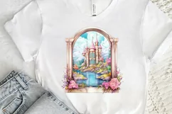 Fairy Castle Window Sublimation PNG Clipart Product Image 3