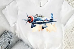 Fighter Aircraft Watercolor PNG Clipart Product Image 3
