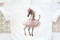 Ballerina Unicorns PNG Clipart Product Image 3