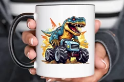 Dinosaur Monster Truck PNG Clipart Product Image 3