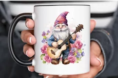 Watercolor Rockstar Gnome PNG Clipart Product Image 3