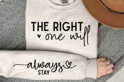 The Right One SVG, Sleeve SVG Design Product Image 1