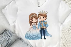 Cute Snow Princess and Prince PNG Clipart Product Image 3