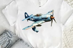 Fighter Aircraft Watercolor PNG Clipart Product Image 3