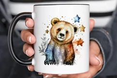 Watercolor cute animal superstar PNG Clipa Product Image 3