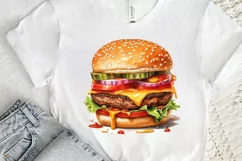 Big Hamburgers Sublimation PNG Clipart Product Image 3