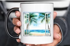 Ocean Window Watercolor PNG Clipart Product Image 3