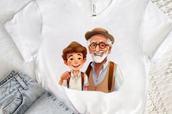 Happy Grandpa and Grandson PNG Clipart Product Image 3